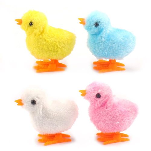 Jouet À Enrouler Lapin En Peluche, Jouet À Remonter, Dessin Animé, Saut De Poule Coloré, Horloge, 4 Pièces/Lot