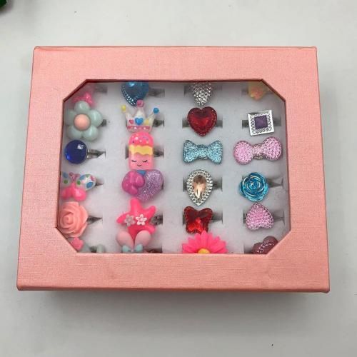 Anneau De Doigt Ajustable En Fausse Fleur Pour Enfant, 24 Pièces, Bijou De Fête, Cadeau D'Anniversaire