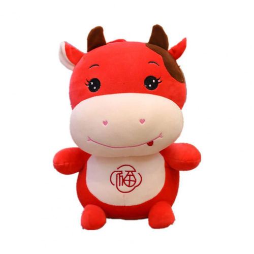 Peluche De B¿Uf Du Zodiaque Chinois Pour Enfant, Jouet Mignon, Mascotte, Mollet, 20/30cm