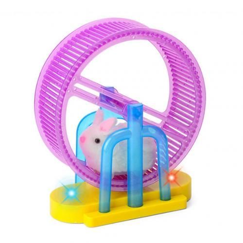 Roue Électrique En Forme De Lapin Et De Hamster, Jouet À Led Pour Enfants, Musique, Décoration De Table