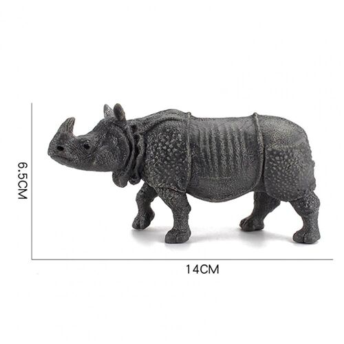 Simulation De Rhinocéros Animaux Sauvages, Décoration De La Maison, Jouet Éducatif Pour Enfant, Apprentissage Précoce