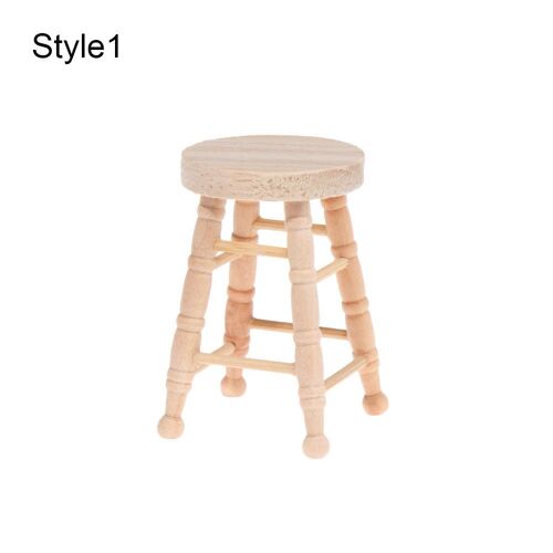 Petit Tabouret De Simulation 1:12, Meubles De Chaise De Poupée, Modèle Jouets Pour Meubles De Maison De Poupée, Accessoires Miniatures