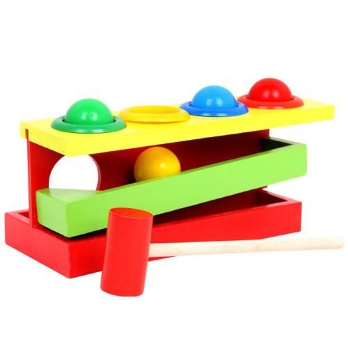 Boîte à balles en bois pour enfants, jeu de Puzzle, jouet interactif, empilage à la main