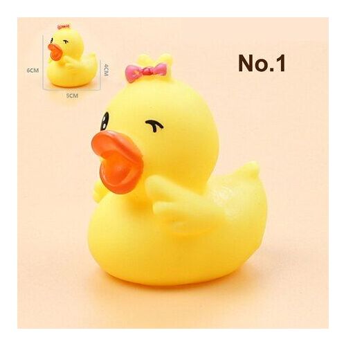 Grand Canard Couineur En Caoutchouc Flottant, Jouets De Bain Pour Bébé, Jouets D'eau Pour La Piscine, Jeu D'eau Pour Enfants, 100 Pièces/Lot