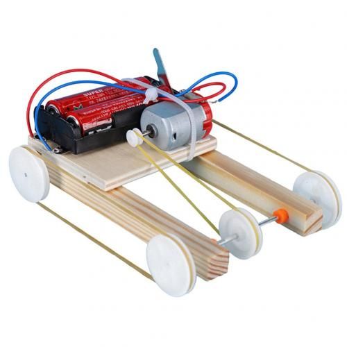 Jouet Éducatif À Assembler Pour Enfants, Poulie Électrique À Quatre Roues Motrices, Modèle De Voiture, Bricolage