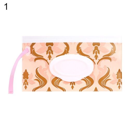 Sac de lingettes humides avec couvercle à rabat Portable, facile à transporter, pochette cosmétique, boîte à mouchoirs, accessoires pour bébé, 1 pièce