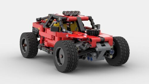 Bloc De Construction En Technologie De Petites Particules, Mini Amortisseur De Plage Tout-Terrain Moc, Modèle De Jouet Assemblé, Bricolage, Cadeau D'anniversaire Pour Garçon, Nouveau