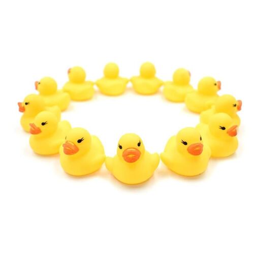Jouets De Bain Pour Enfants, 10 Pièces, Mini Petits Canards Jaunes, Jouets D'eau De Douche, Jouets Éducatifs Pour Enfants, Pincement Appelé Canard