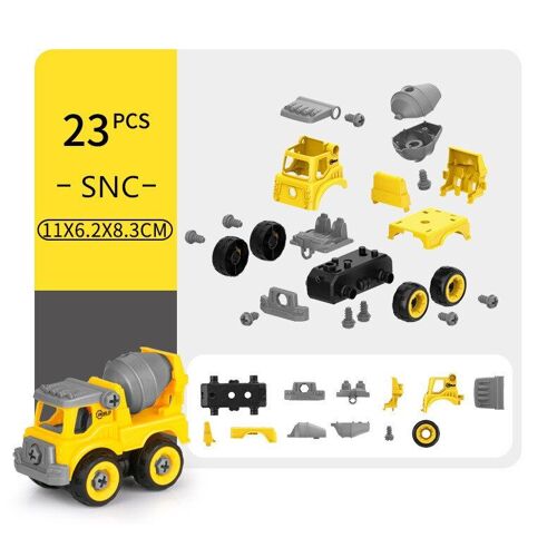 Véhicule D'ingénierie, Jouets De Construction En Plastique, Pelleteuse, Tracteur, Camion À Benne, Bulldozer, Modèles Pour Enfants Garçons, Mini Cadeaux, 8 Styles