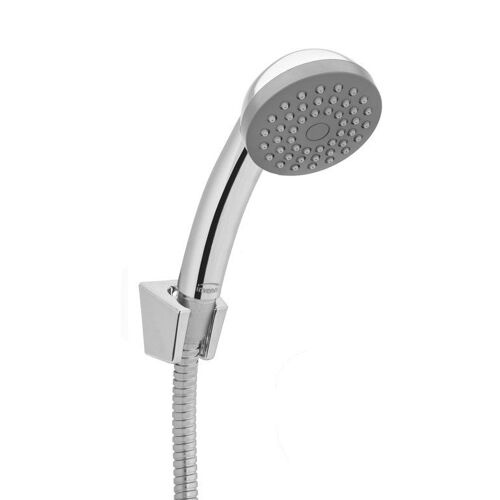 Mixer le tuyau de douche chromé tête de douche fixé de remplacement + 150cm tuyau + support mural