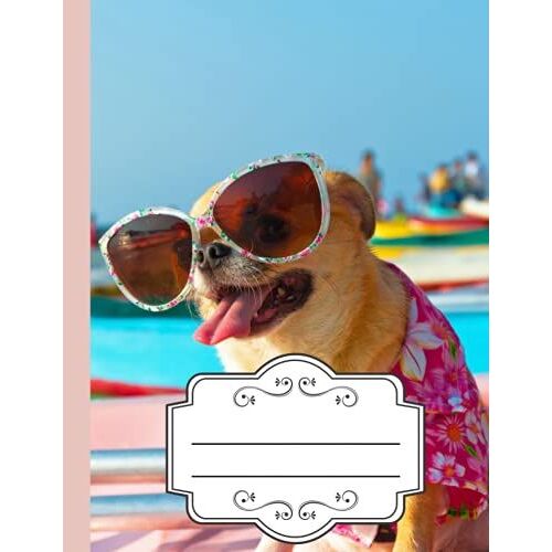Graph Paper Notebook Sweet Dog Cover: 120 Quad Ruled 4x4 Pages 8.5 X 11 Inches, Large Simple Composition Notebook