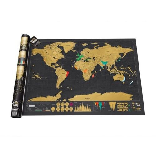 Carte Du Monde À Gratter, Deluxe Édition