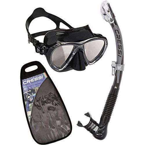 Cressi Sub S.P.A. Big Eyes & Alpha Set De Plongée Black/Mirrored Lenses