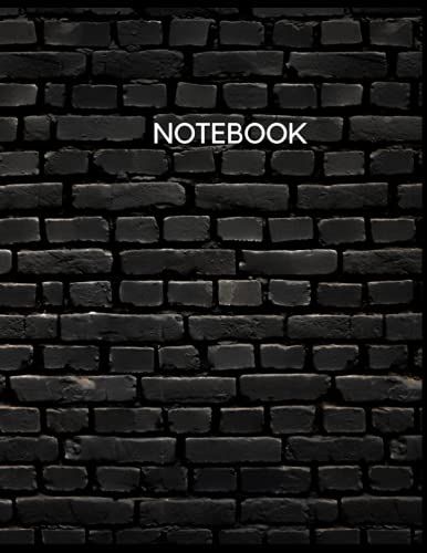 Notebook: Black Stone Minimalist Composition Notebook - College Ruled 120 Pages - Large 8.5 X 11