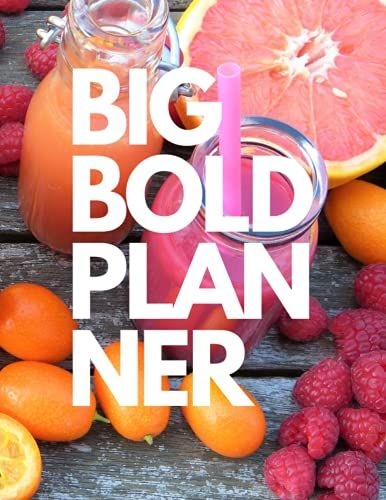 Big Bold Planner: Large 24 Month Undated Calendar For Minimalists | Vegan, Vol. 10 | 8.5 X 11 With Soft Cover