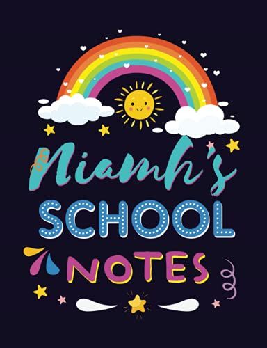Niamh's School Notes: Back To School Notebook Gift For Niamh