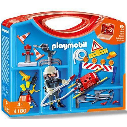 Playmobil City Action 4180 - Valisette Pompier / Accessoires