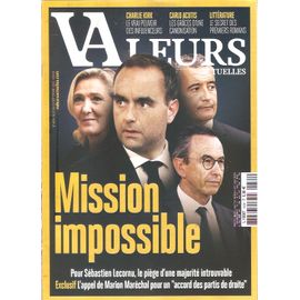 Valeurs Actuelles 4634 Mission Impossible Sebastien Lecornu Charlie Kirk