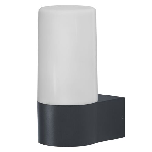 Ledvance Smart+ Wi-Fi Pipe Rgbw - Applique Murale À Led Gradable Gris Foncé Pour L'extérieur Avec Boîtier En Aluminium De Haute Qualité, Contrôle Des Couleurs Rgb, 10 W, 3000k Blanc Chaud, 380lm, Ip44