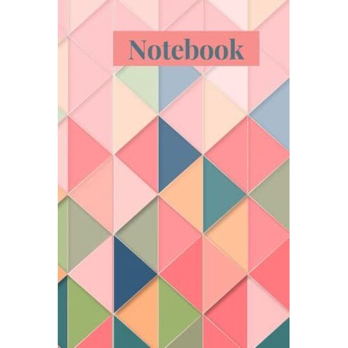 Notebook: Geometric Print Composition Notebook: College Ruled 120 Pages - 6 X 9 Inches Pocket Friendly