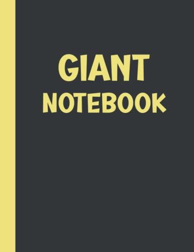 Giant Notebook: Giant Notebook 590 Pages Blank Lined, 8.5x11 Inche.