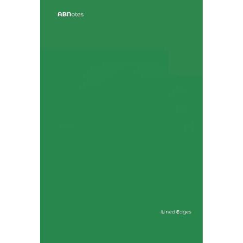 Abnotes Lined Edges A5 Green Hc: Quaderno A5 A Righe 9mm Con Margine - Verde - 250 Pagine - Fogli Spessi - Per Appunti Di Scuola, Lavoro E Personali.