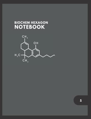 Biochem Hexagon Graph Paper Composition Notebook , 8.5x11, 200 Pages: Honeycomb Paper For College Student Organic Chemistry Note Taking / Small Hex ... Bleed Interior, Paperback, Soft Matte Finish