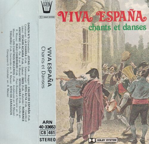 Viva Espana   Chants Et Danses   K7 Arion  Rare