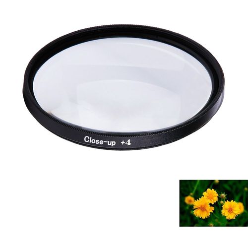 Filtre de gros plan Macro + 1/2/4/8/10,pour Canon,Nikon,Sony 37/40. Sac pour appareil photo DSLR,5/43/46/49/52/55/58/62/67/72mm,densité neutre 77mm - Type Close Up 4X-62mm