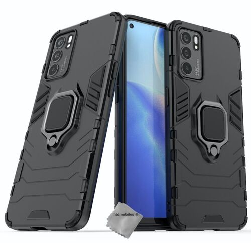 Housse etui coque rigide anti choc pour Oppo Reno 6 5G + film ecran - NOIR