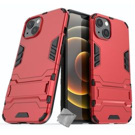 Housse etui coque rigide anti choc pour Apple iPhone 13 Mini + film ecran - ROUGE