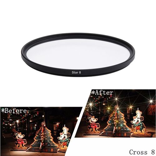 filtre d'objectif pour appareil photo DSLR,densité neutre 37/40.5/43/46/49/52/55/58/62/67MM 72/77/82mm,pour Canon,Nikon,Sony,accessoires - Type Star 8X-49mm