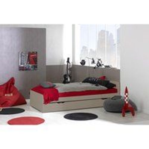 Lit Gigogne 90x190 Cm Avec Sommier Lin Feroe