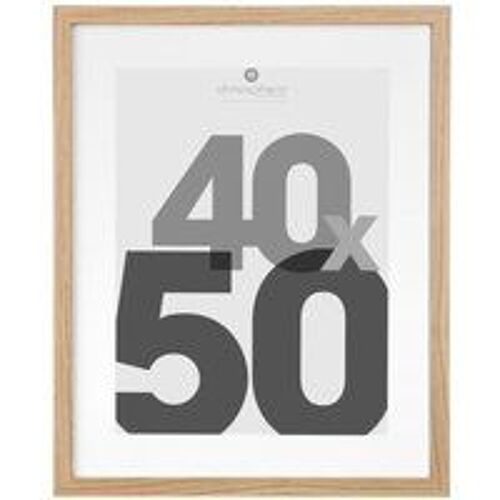 Cadre bois 1 photo avec Marie-Louise 40x50