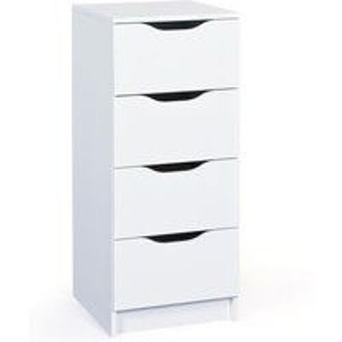 Commode 4 Tiroirs Blanc Urato