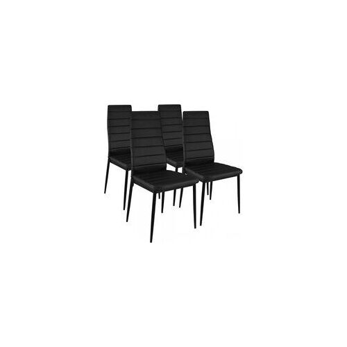 Lot De 4 Chaises Design  Noir Houston