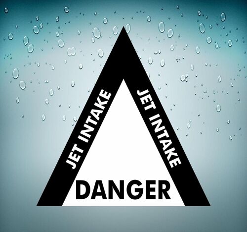 Autocollant Sticker Macbook Voiture Avion Aviation Aeroport Jet Intake Danger