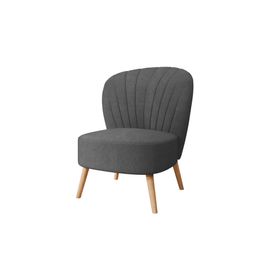 Fauteuil relax Lumora avec pieds en bois- Moss