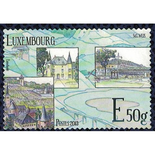 Luxembourg 2013 Sans Gomme D'origine Used Vallée De La Moselle