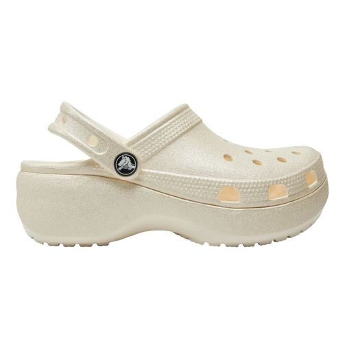 Crocs - Classic Platform Glitter Clog - Crème