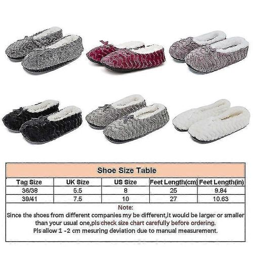 Chaussons D'intérieur Chauds En Polaire Pour Femmes, Chaussures D'hiver Douces, Confortables Et Antidérapantes En Peluche-Blanc-Adulte-36-38-Femme