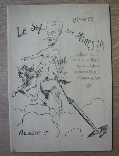 Le Style Aux Mines 27 Février 1926 