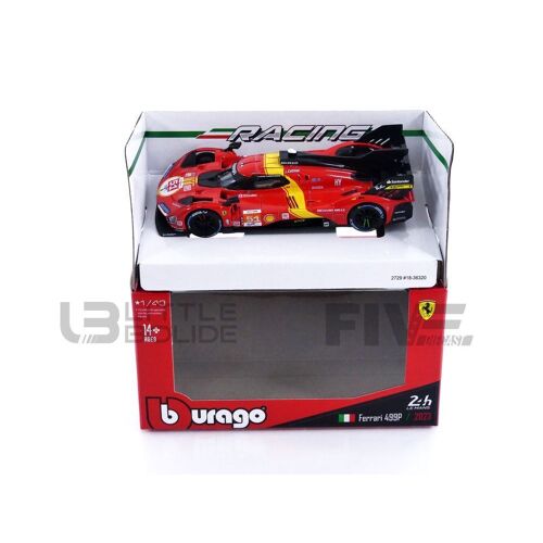 Bburago 1/43 - Ferrari 499p 3.0l Turbo V6 - Winner Le Mans 2023 36320/36322-499-Bburago
