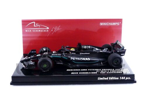 Minichamps 1/43 - Mercedes-Amg W14 E Performance -Test Barcelona 2023 (M. Schumacher) 417239947-Minichamps