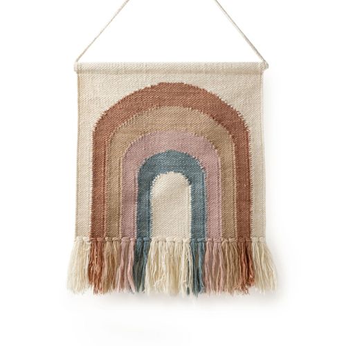 Déco De Mur Rainbow Multicouleur 50x50 Cm - Tapis Poil Court Design Moderne Pour Salon