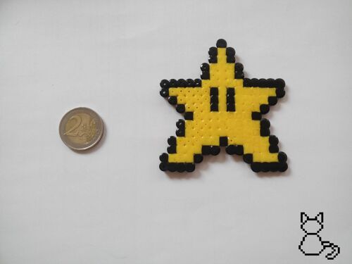 Mario Étoile D'invincibilité Pixel Art