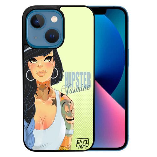 Coque Pour Iphone 13 Mini - Princesse Disney Jasmine Hipster