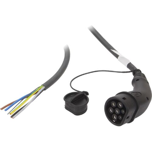 Prise voiture electrique EU - 5m 32A triphase 5x6mm2 + 1x0.5mm2