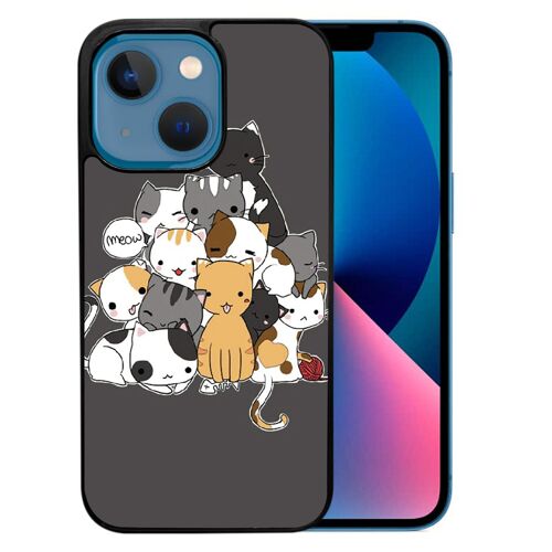 Coque Pour Iphone 13 Mini - Chat Meow
