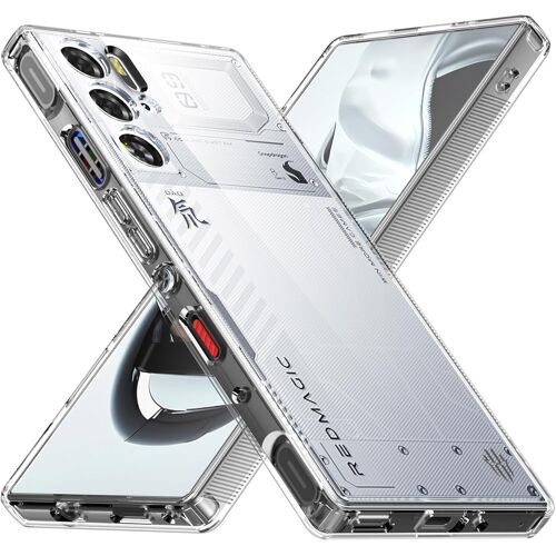 ELVORIX-Coque pour ZTE Nubia Red Magic 9 Pro/9S Pro/9 Pro+, Dos Translucide Mat en Polycarbonate Rigide et Pare-Chocs en TPU Souple Antichoc